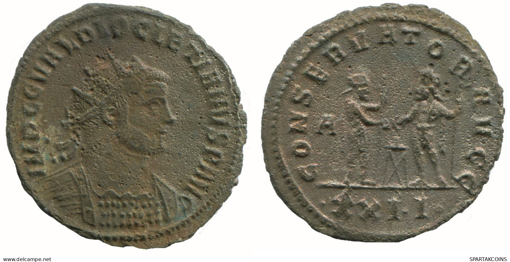 DIOCLETIAN ANTONINIANUS Ticinum Sxxit AD220 3.8g/25mm #NNN1745.18.D.A - La Tetrarchia E Costantino I Il Grande (284 / 307)
