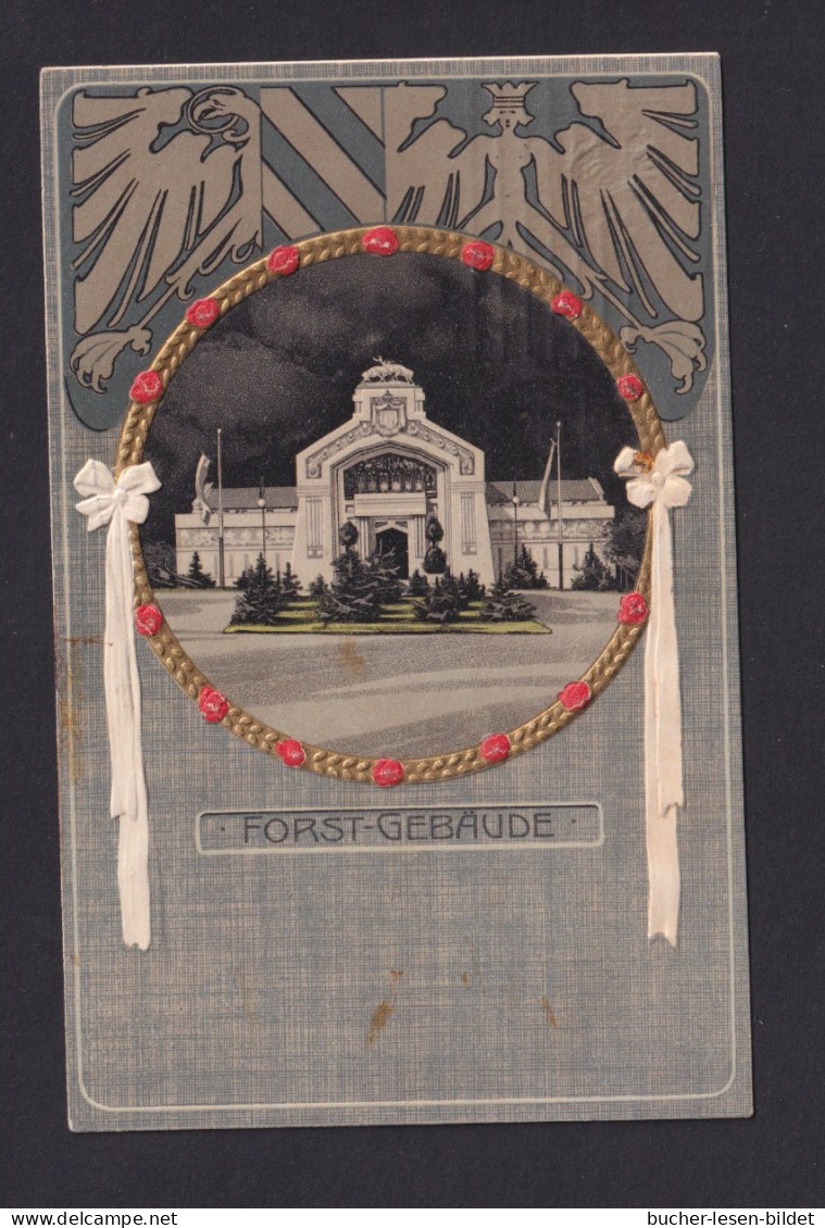 1906 - 5 Pf. Privat-Ganzsache Zur Ausstellung Nürnberg "Forst-Gebäude" - Gebraucht Mit Sonderstempel - Alberi