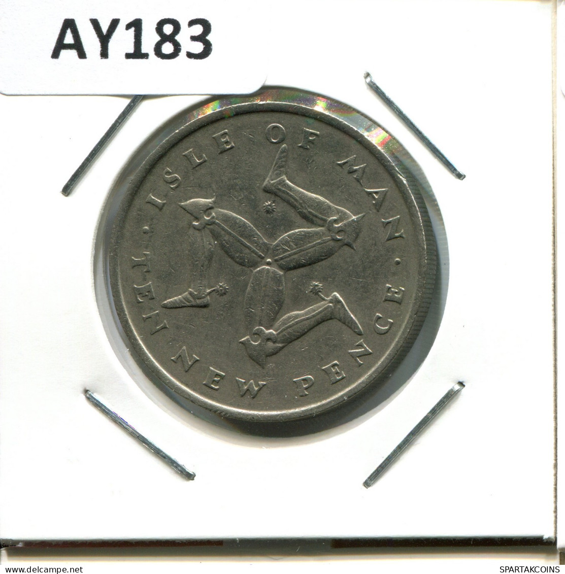 10 NEW PENCE 1971 ISLE OF MAN Coin #AY183.2.U.A - Isle Of Man