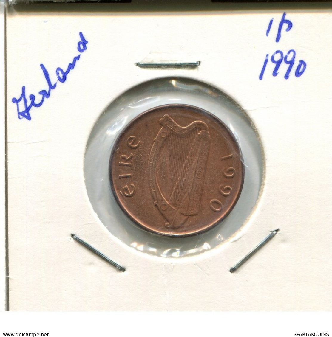 1 PENNY 1990 IRLANDA IRELAND Moneda #AN647.E.A - Irland