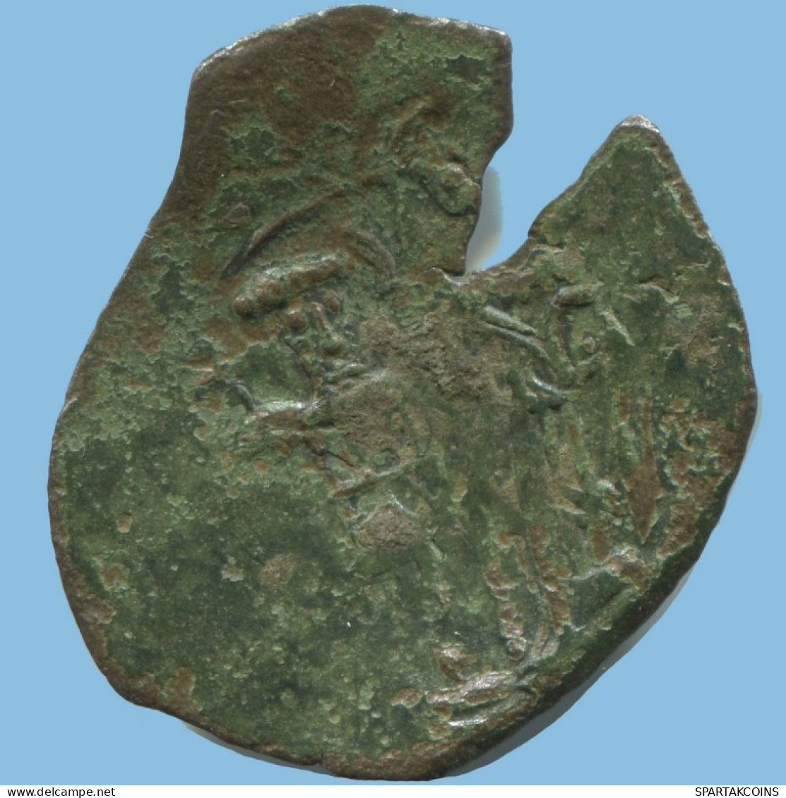 Auténtico Original Antiguo BYZANTINE IMPERIO Trachy Moneda 1.5g/24mm #AG582.4.E.A - Byzantium