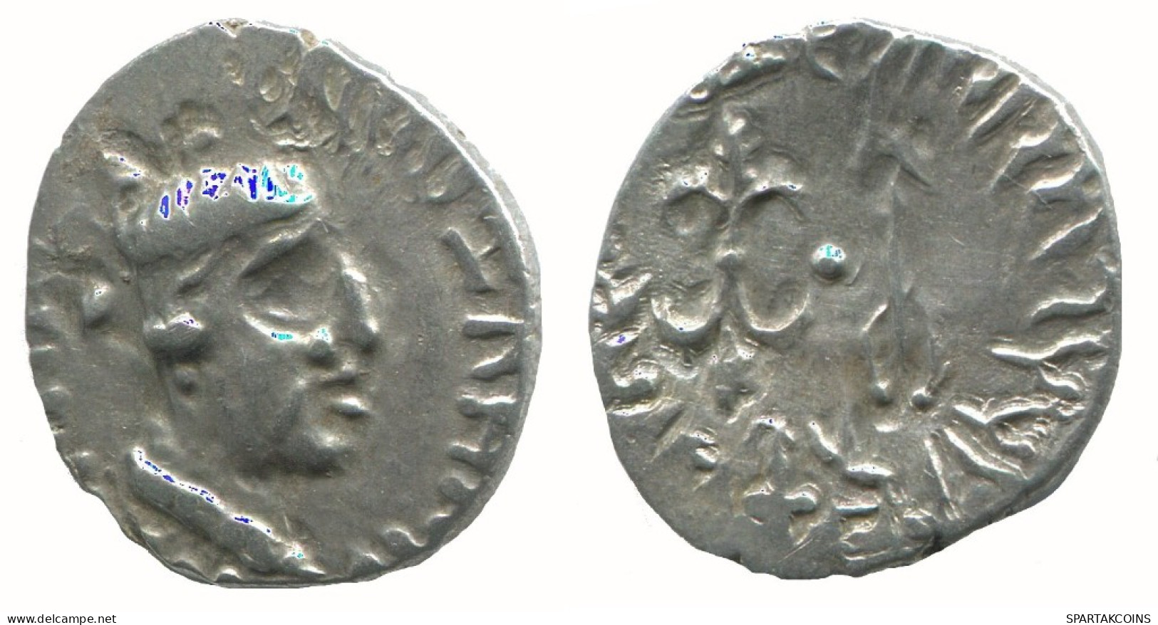 INDO-SKYTHIANS WESTERN KSHATRAPAS KING NAHAPANA AR DRACHM GREC #AA387.40.F.A - Griechische Münzen