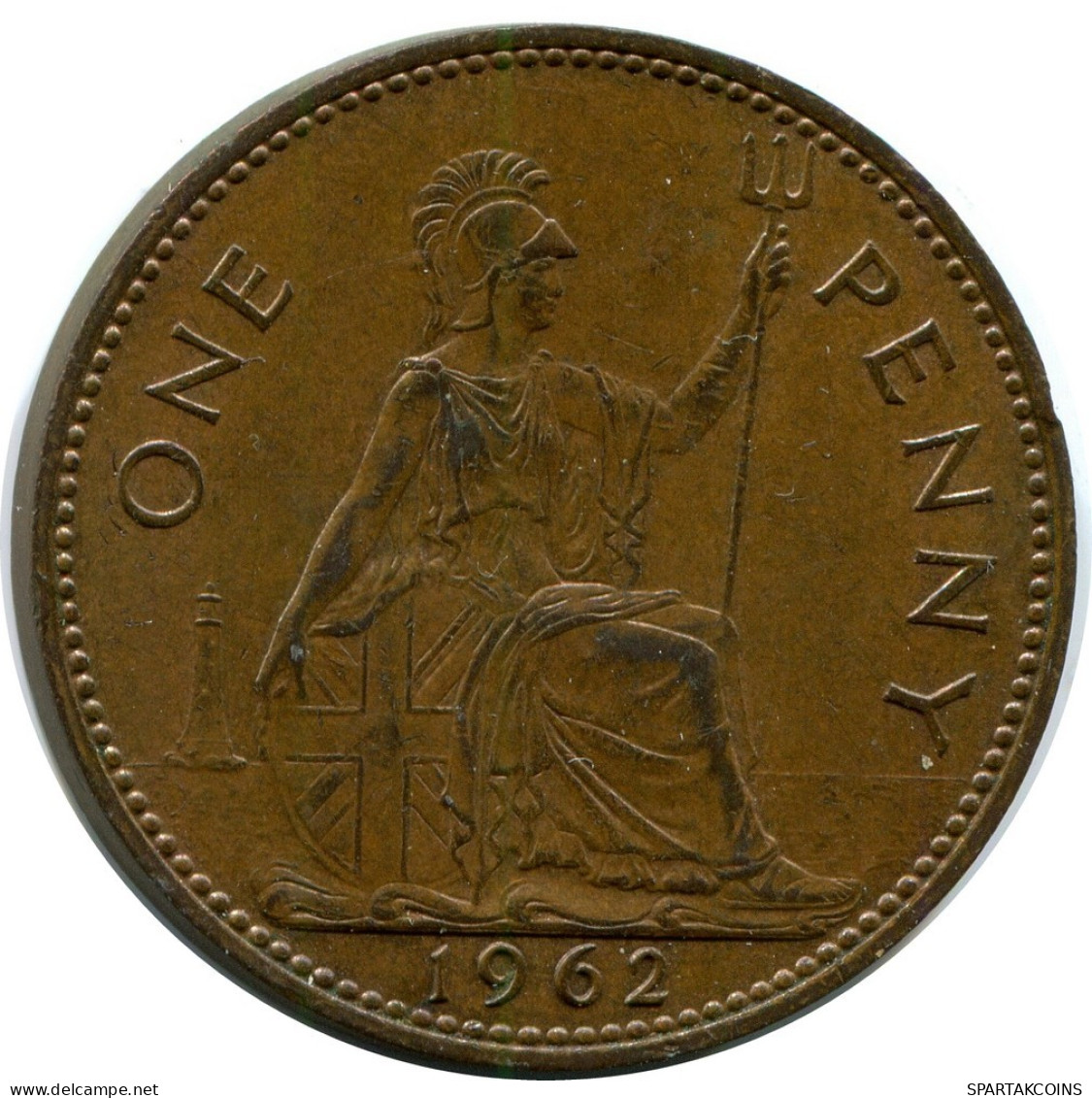 PENNY 1962 UK GREAT BRITAIN Coin #AZ840.U.A - D. 1 Penny