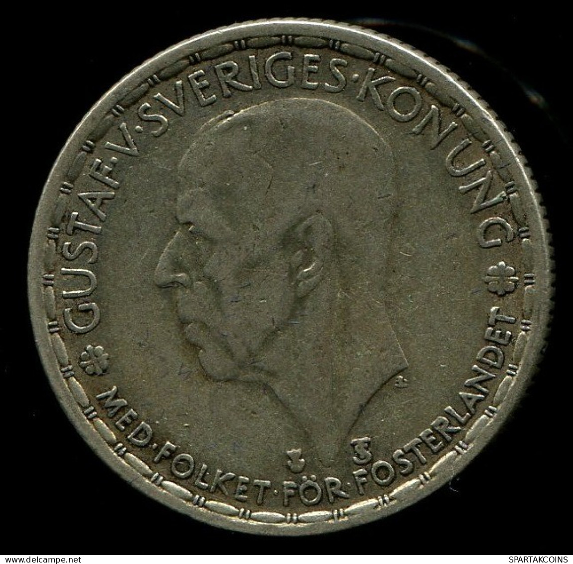 1 KRONA 1949 SWEDEN SILVER Coin #W10432.10.U.A - Suède