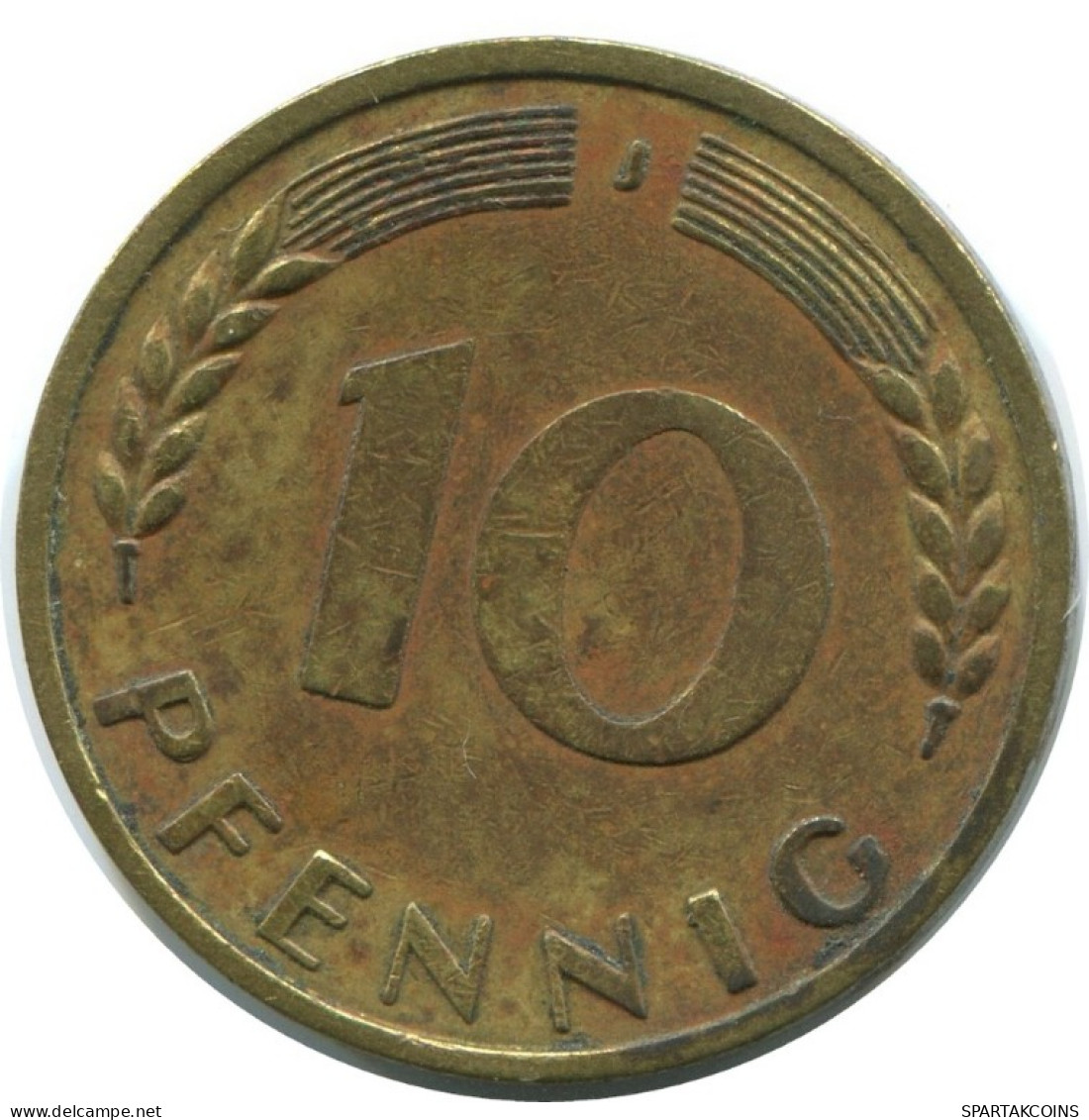 10 PFENNIG 1950 J WEST & UNIFIED GERMANY Coin #AD834.9.U.A - 10 Pfennig