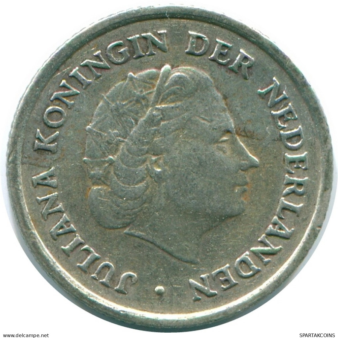 1/10 GULDEN 1960 ANTILLES NÉERLANDAISES ARGENT Colonial Pièce #NL12295.3.F.A - Netherlands Antilles