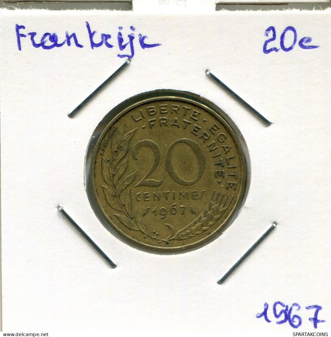 20 CENTIMES 1967 FRANCE Pièce Française #AM848.F.A - 20 Centimes