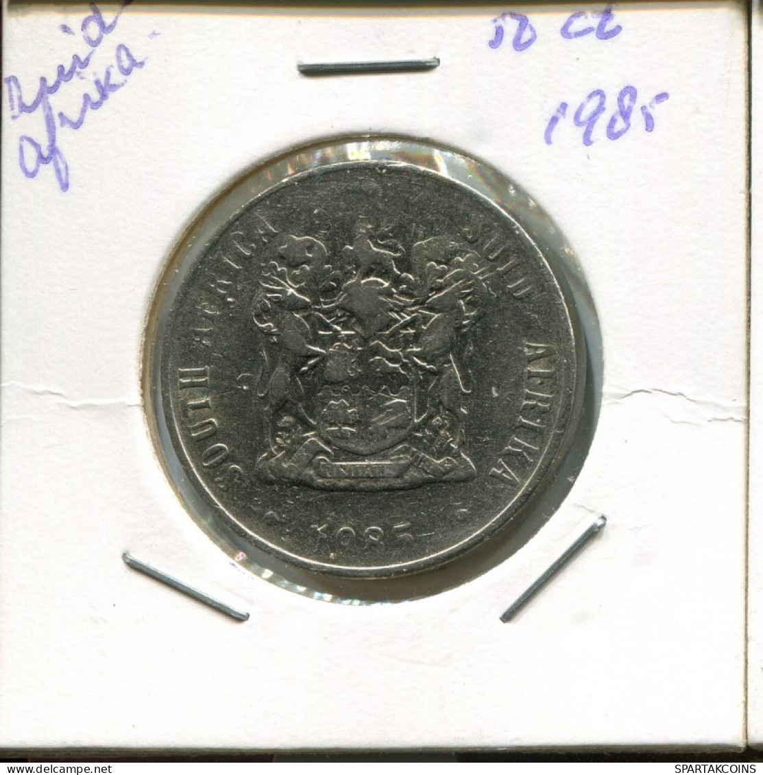 50 CENTS 1985 SOUTH AFRICA Coin #AN727.U.A - Afrique Du Sud