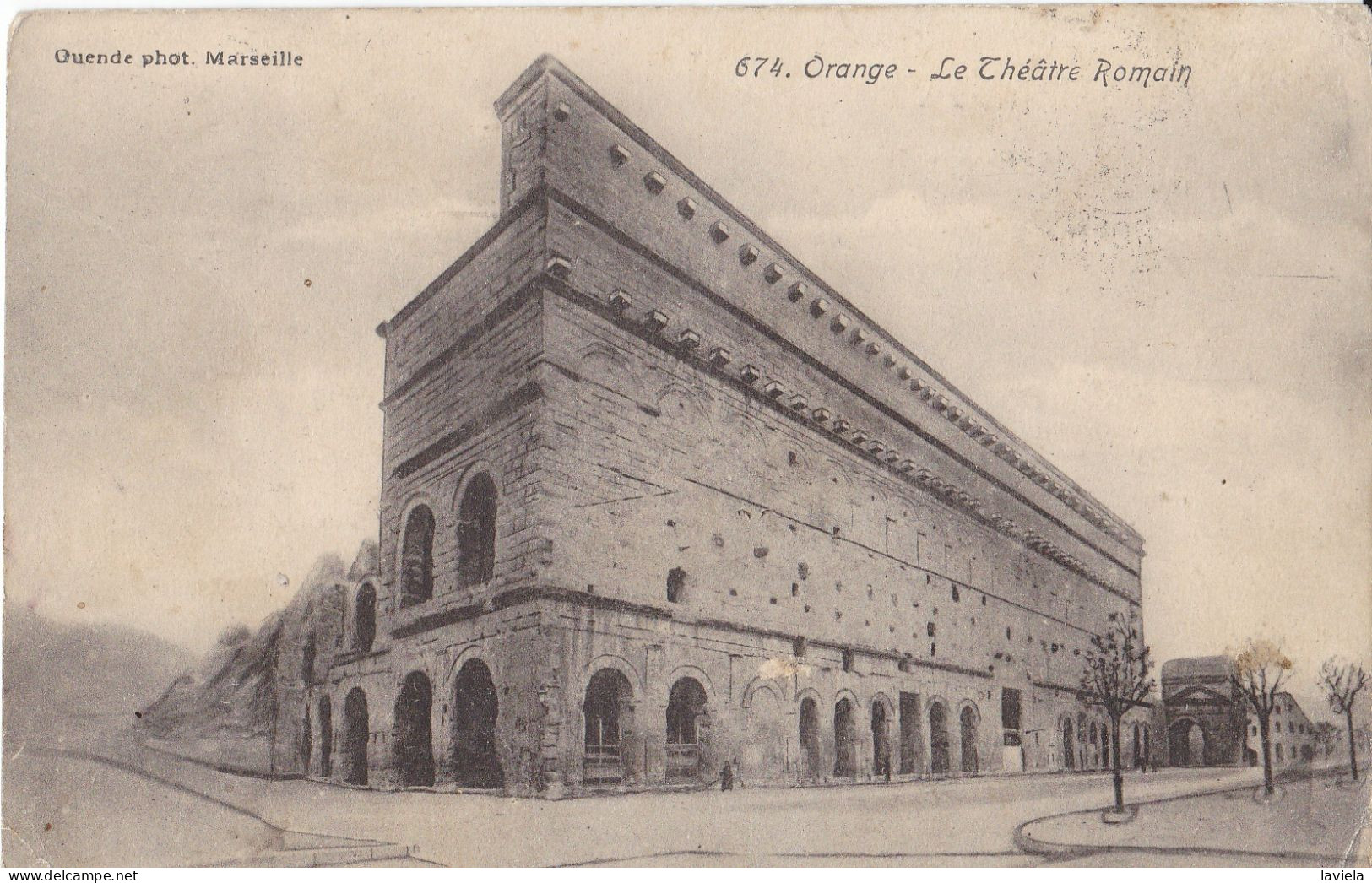 84 ORANGE - Le Thêatre Romain - Circulée 1911 - Orange