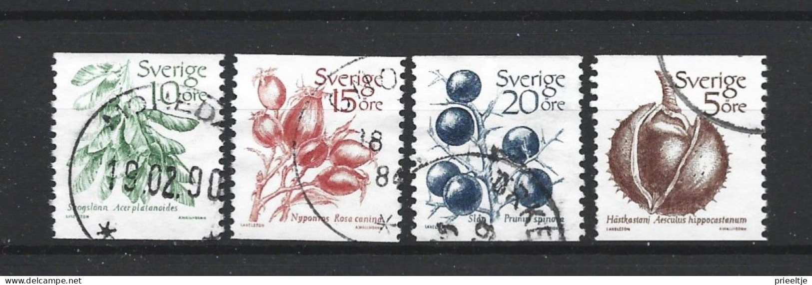 Sweden 1983 Fruit Y.T. 1207/1210 (0) - Usados