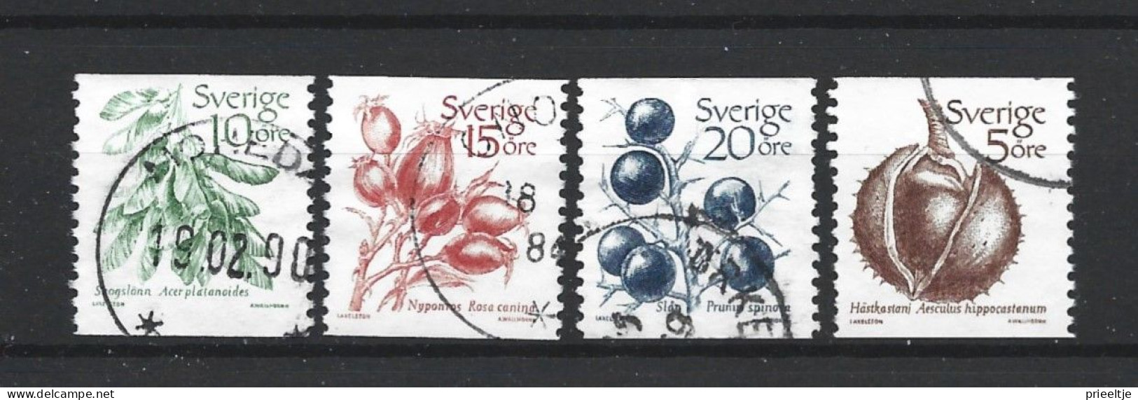 Sweden 1983 Fruit Y.T. 1207/1210 (0) - Used Stamps