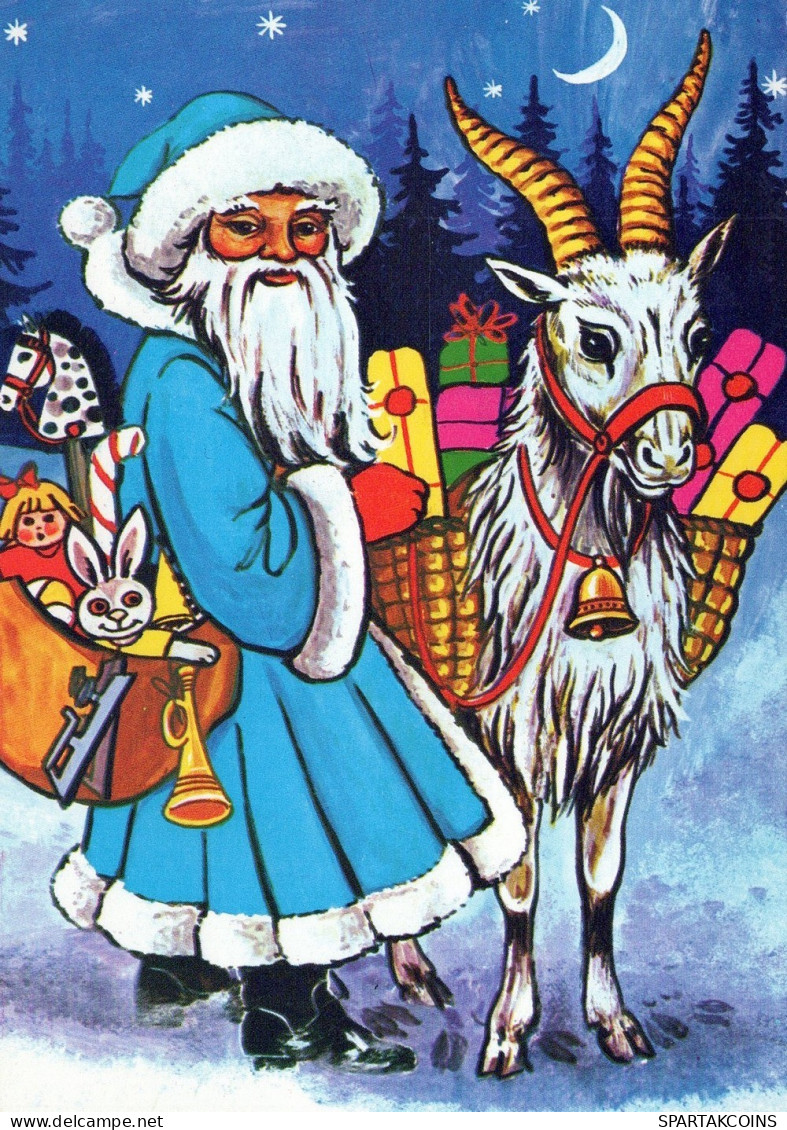 BABBO NATALE Natale Vintage Cartolina CPSM #PAJ896.A - Santa Claus