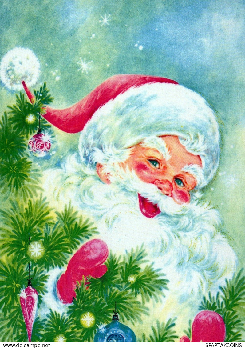 WEIHNACHTSMANN SANTA CLAUS WEIHNACHTSFERIEN Vintage Postkarte CPSM #PAJ874.A - Santa Claus