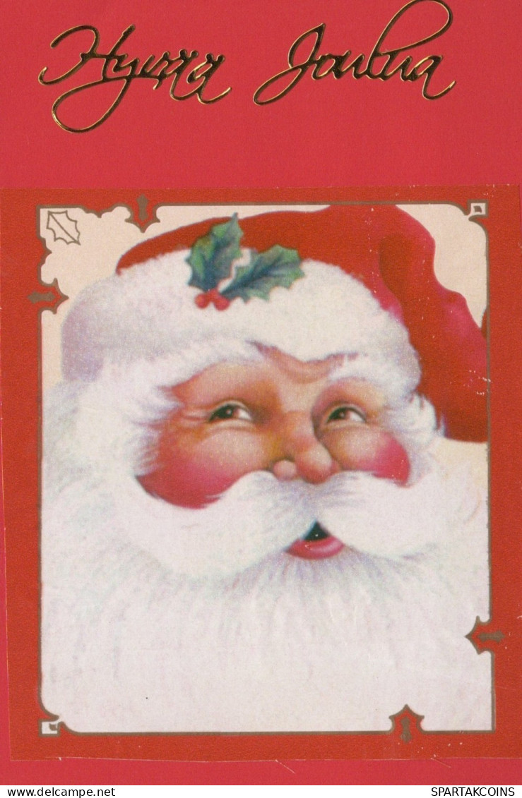 PAPÁ NOEL NAVIDAD Fiesta Vintage Tarjeta Postal CPSM #PAJ840.A - Santa Claus