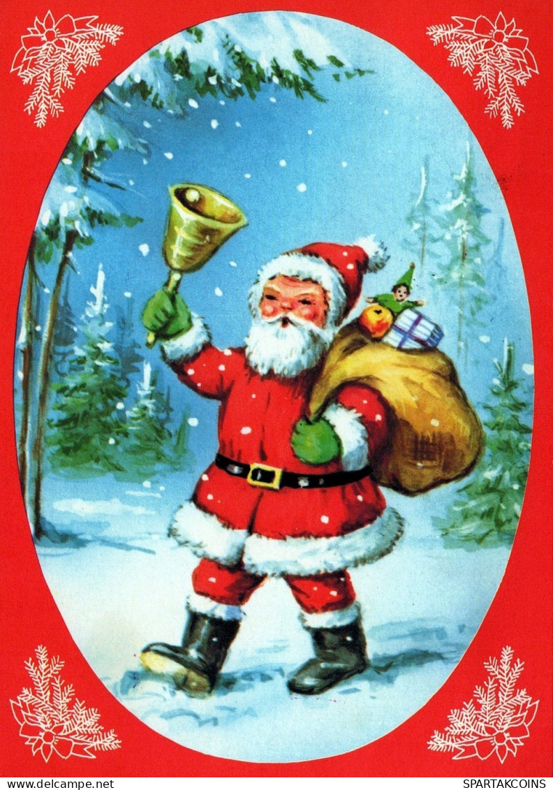 BABBO NATALE Natale Vintage Cartolina CPSM #PAJ704.A - Santa Claus