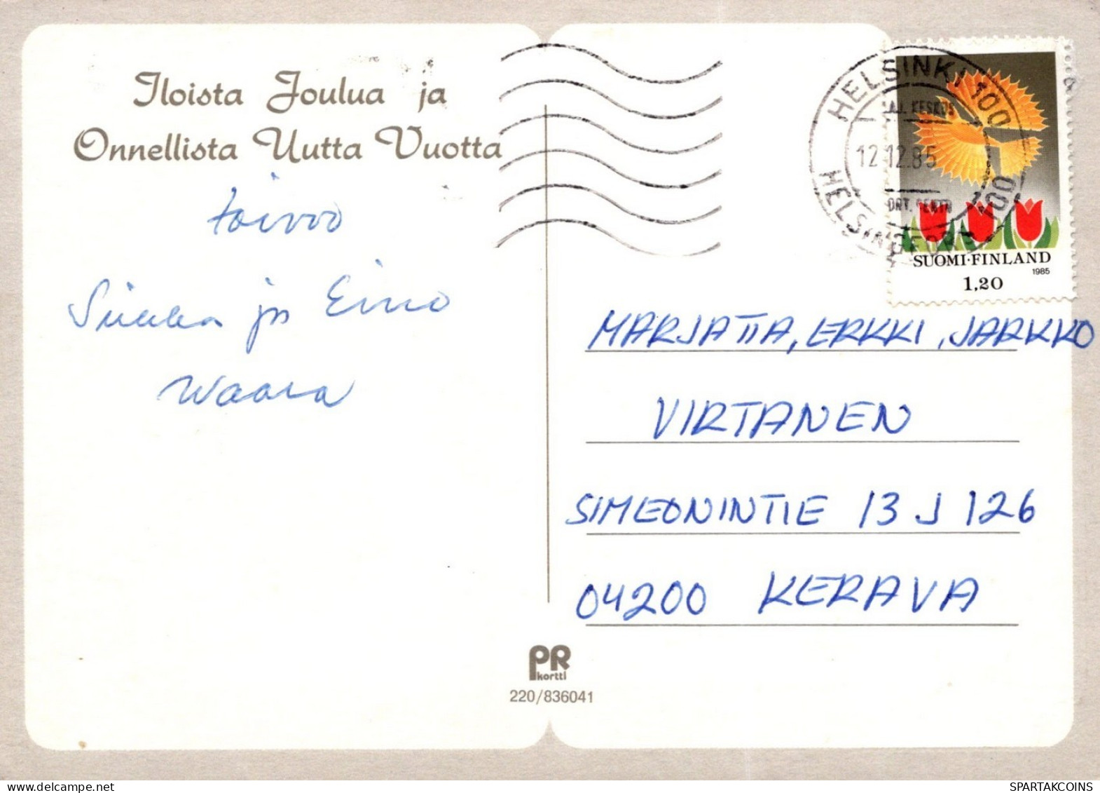 WEIHNACHTSMANN SANTA CLAUS WEIHNACHTSFERIEN Vintage Postkarte CPSM #PAJ646.A - Santa Claus