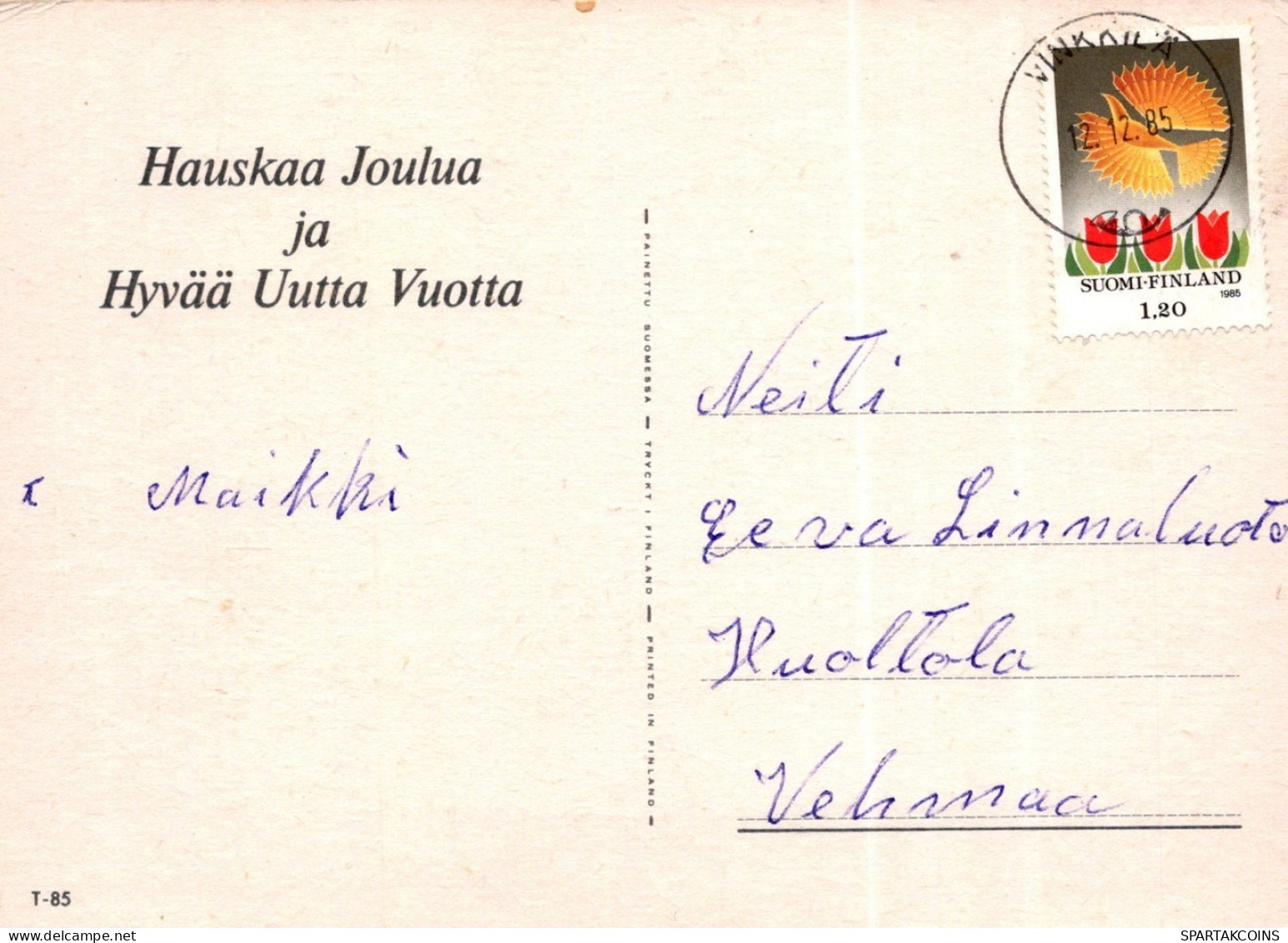 PÈRE NOËL NOËL Fêtes Voeux Vintage Carte Postale CPSM #PAJ635.A - Santa Claus
