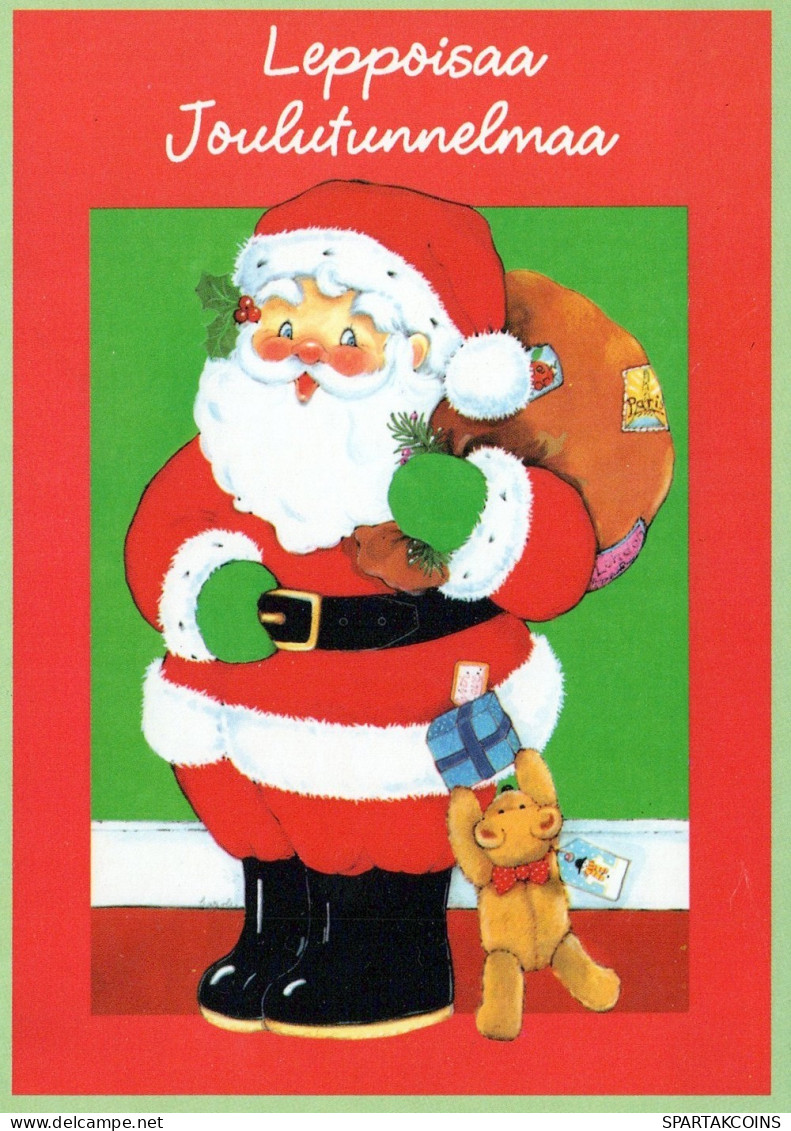BABBO NATALE Natale Vintage Cartolina CPSM #PAJ539.A - Santa Claus