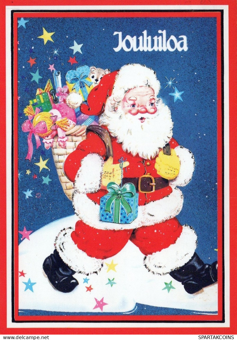 WEIHNACHTSMANN SANTA CLAUS WEIHNACHTSFERIEN Vintage Postkarte CPSM #PAJ526.A - Santa Claus