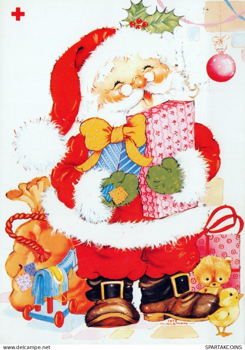 SANTA CLAUS CHRISTMAS Holidays Vintage Postcard CPSM #PAJ522.A - Santa Claus