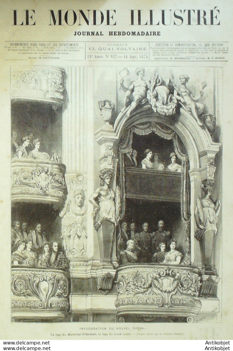 Le Monde Illustré 1875 N°927 Pays-Bas Hanovre St Quentin (02) Espagne Alphonse XII - 1850 - 1899