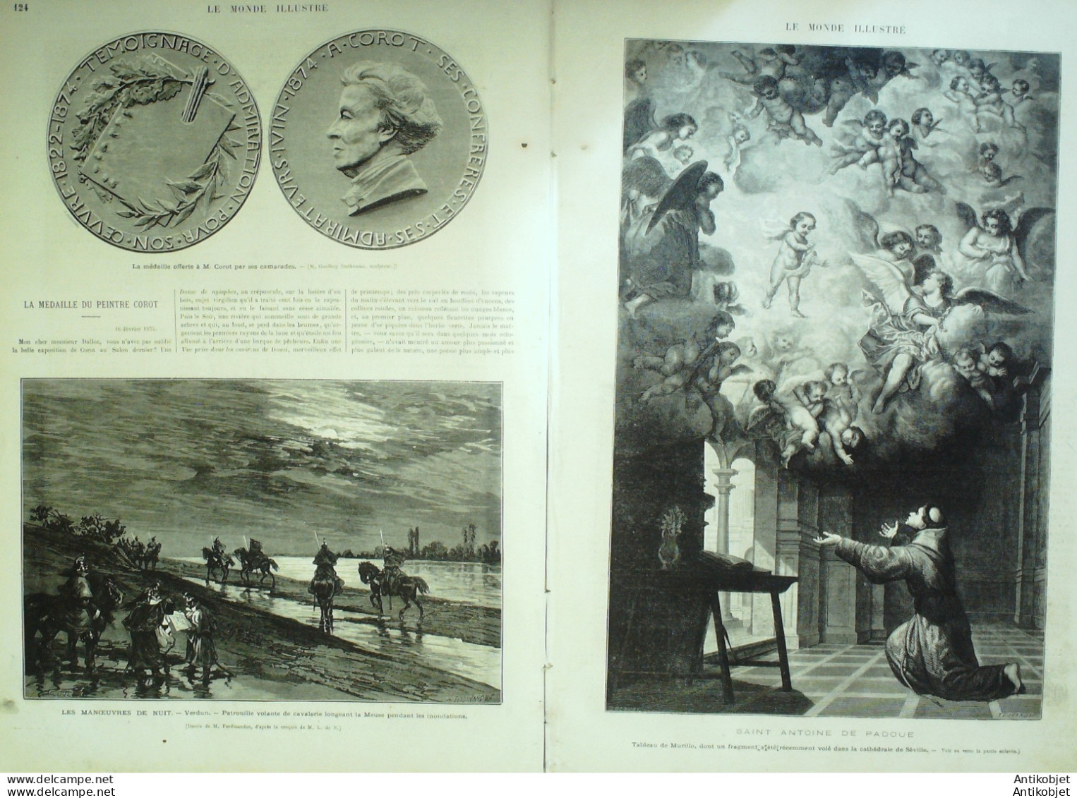 Le Monde Illustré 1875 N°932 Verdun (55) Espagne Séville Sillé (72) Villefranche (69) Nice (06) - 1850 - 1899