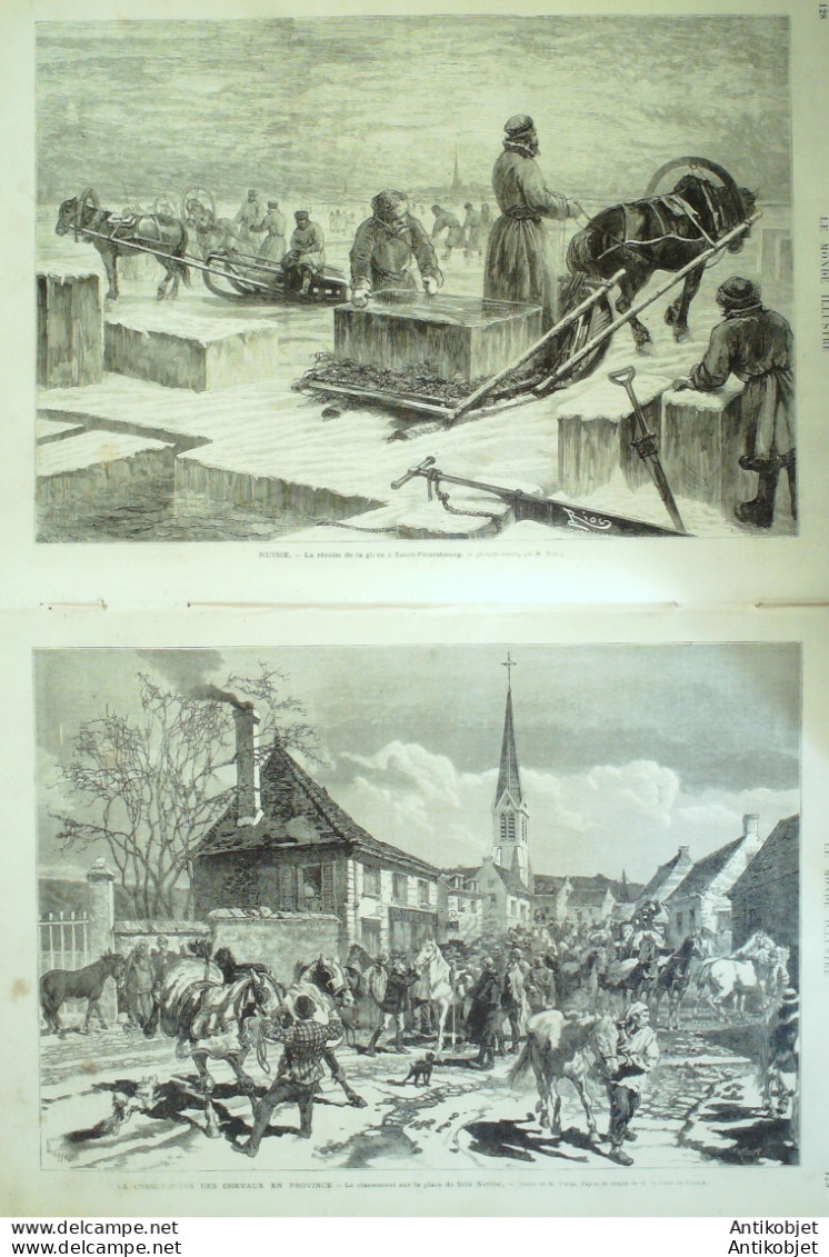 Le Monde Illustré 1875 N°932 Verdun (55) Espagne Séville Sillé (72) Villefranche (69) Nice (06) - 1850 - 1899