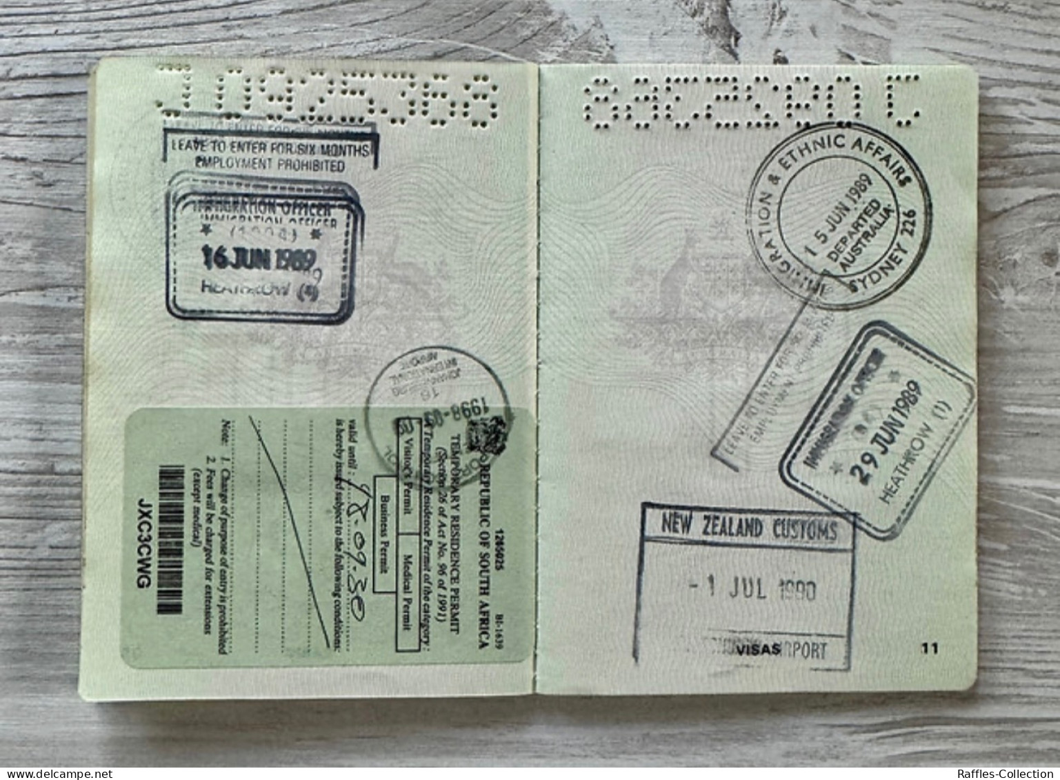Australia Passport Passeport Reisepass Pasaporte Passaporto - Historische Documenten