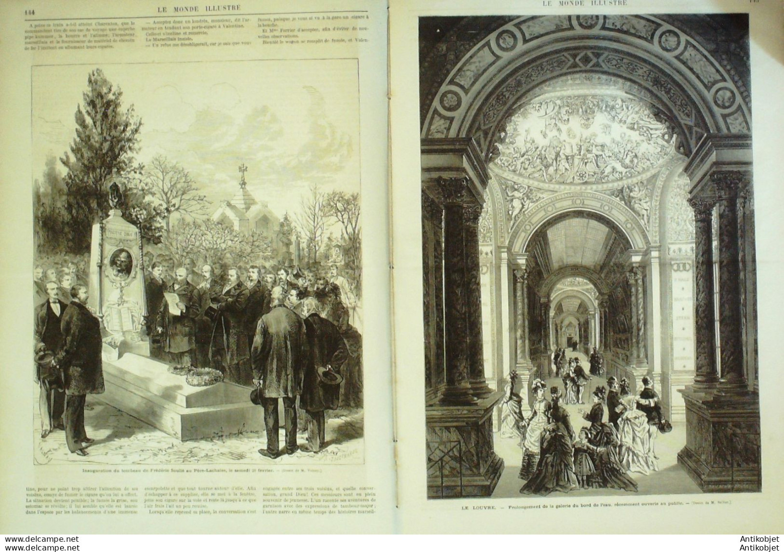 Le Monde Illustré 1875 N°933 Italie San Remo Dieppe (76) Corot - 1850 - 1899