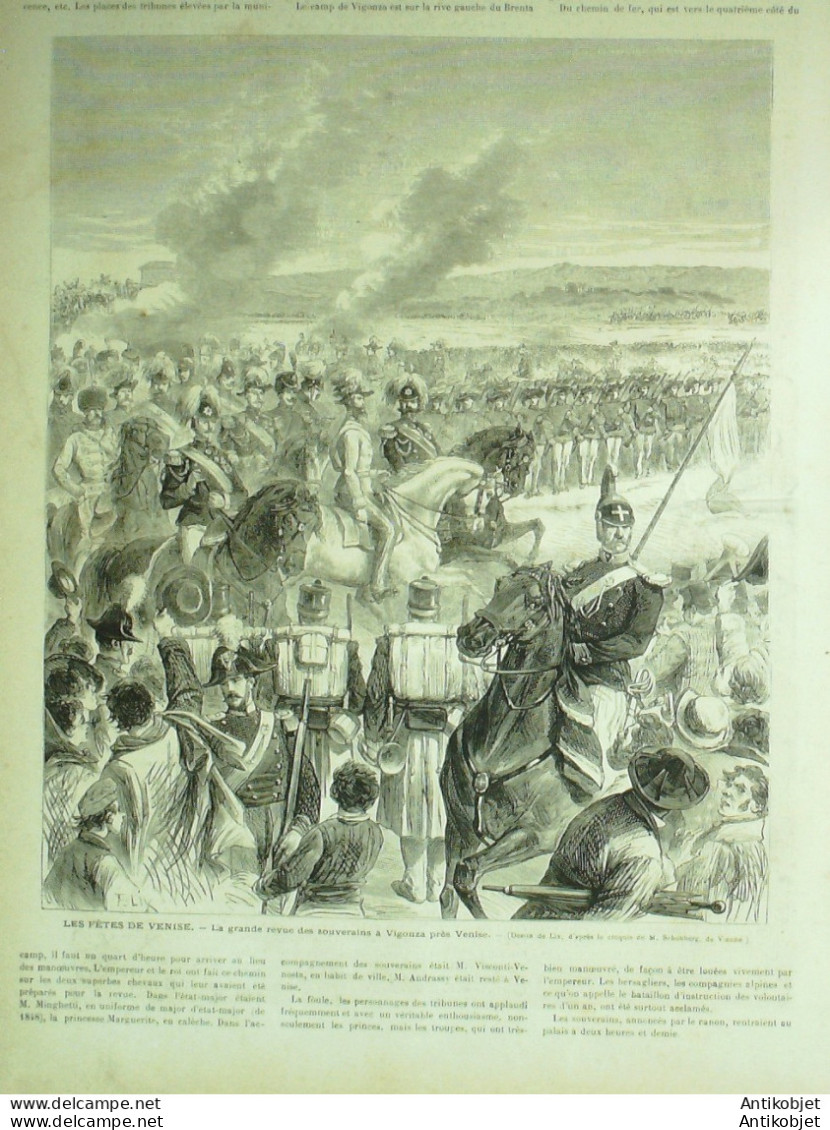 Le Monde Illustré 1875 N°941 Italie Venise Place St-Marc Vigonza - 1850 - 1899
