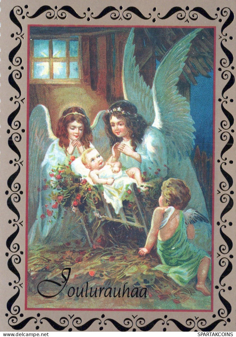 ANGELO Buon Anno Natale Vintage Cartolina CPSM #PAH835.A - Angels