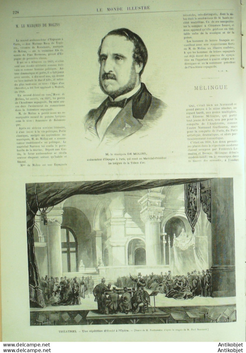 Le Monde Illustré 1875 N°939 Angleterre Hyde-Park Tichborn Fontainebleau (77) - 1850 - 1899