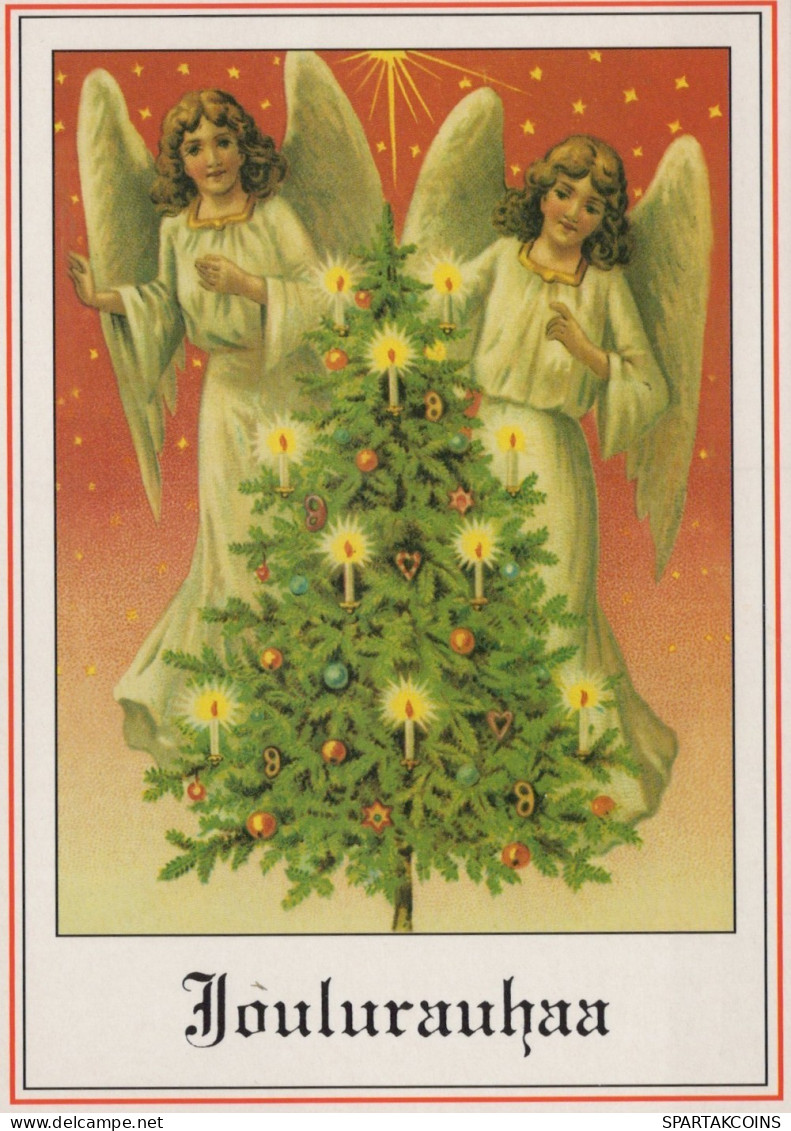 ENGEL WEIHNACHTSFERIEN Feiern & Feste Vintage Ansichtskarte Postkarte CPSM #PAH872.A - Angels