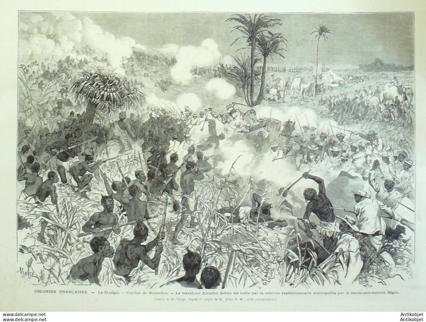 Le Monde Illustré 1875 N°938 Sénégal Mouit St-Louis Boumdou Marabout Amadou Sekou L'île St-Paul - 1850 - 1899