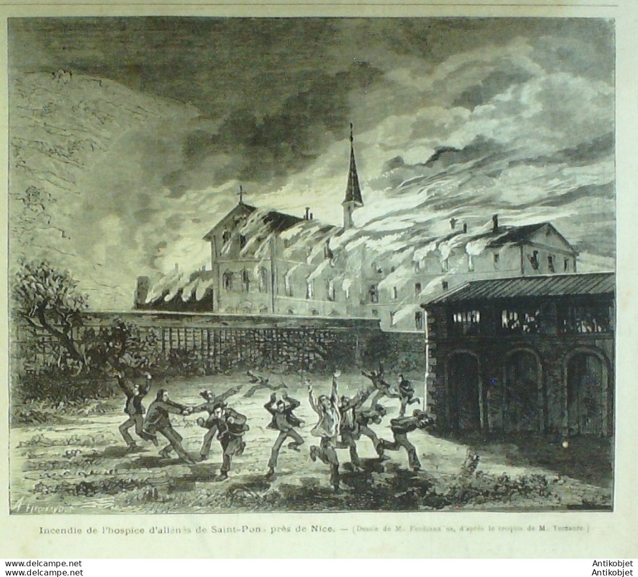 Le Monde Illustré 1875 N°940 Chateaudun (28) St-Pons Nice (06) Boulogne-sur-mer (62) Toulon (83) - 1850 - 1899