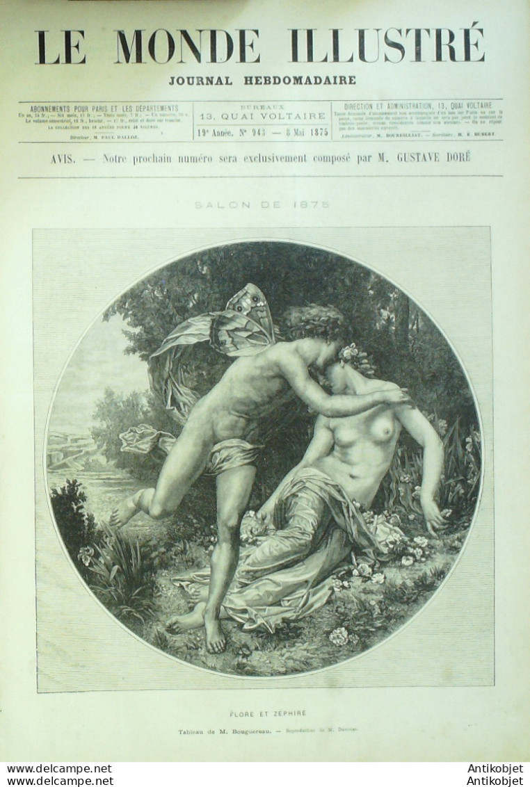 Le Monde Illustré 1875 N°943 Sénégal St-Louis Lat Dior N'Goné Roi De Cayor Marseille (13) Dinan (35) - 1850 - 1899