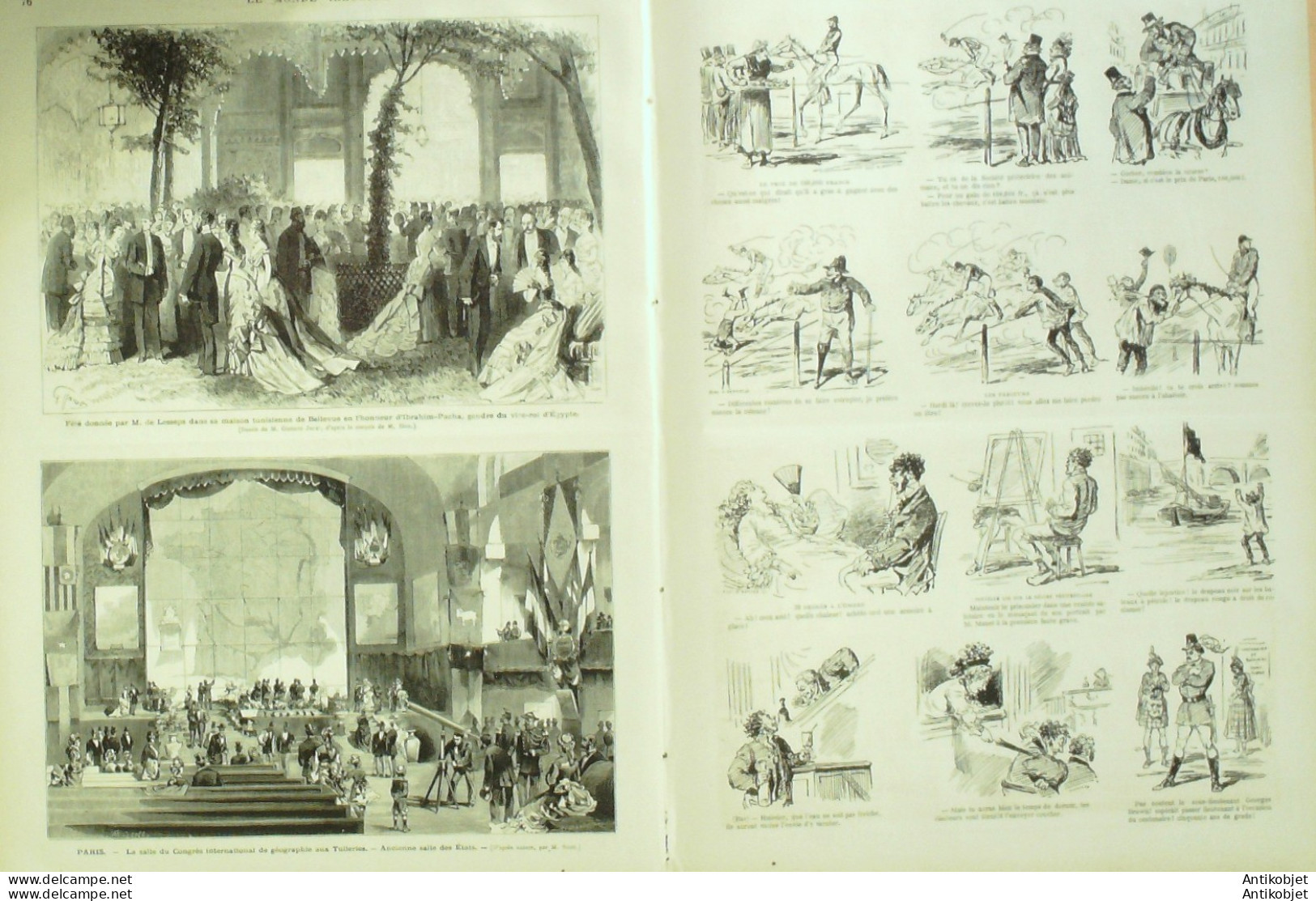 Le Monde Illustré 1875 N°955 Fécamp Sassetot (76) Pau Bilhères (64) Tunisie Pays-Bas Leyde   - 1850 - 1899