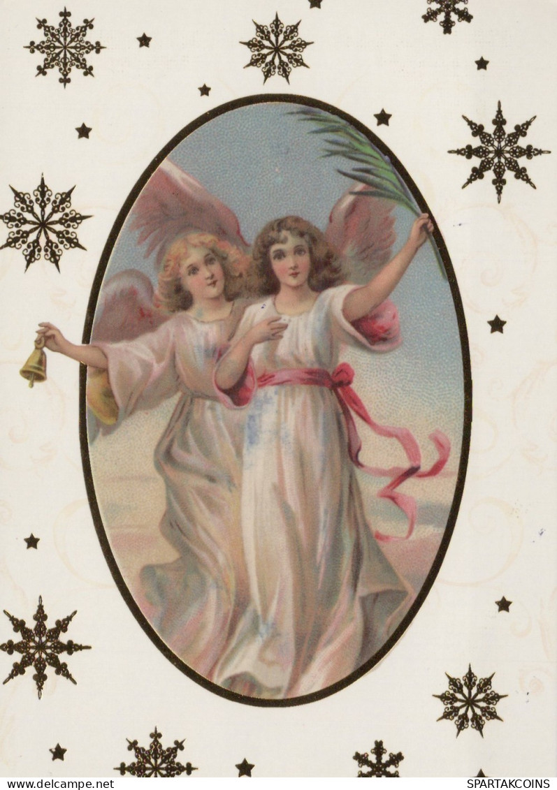 ANGELO Buon Anno Natale Vintage Cartolina CPSM #PAH480.A - Anges