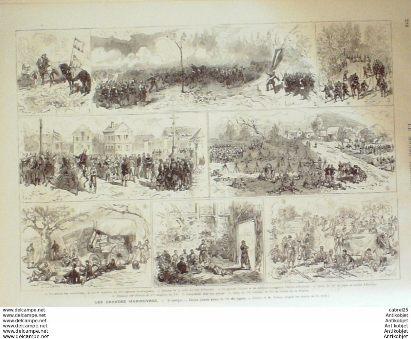 Le Monde Illustré 1875 N°965 St Privat (34) Chateau Landon (77) Vernon (28) Douarnenez (29) Reanville (27) Herzégovie - 1850 - 1899