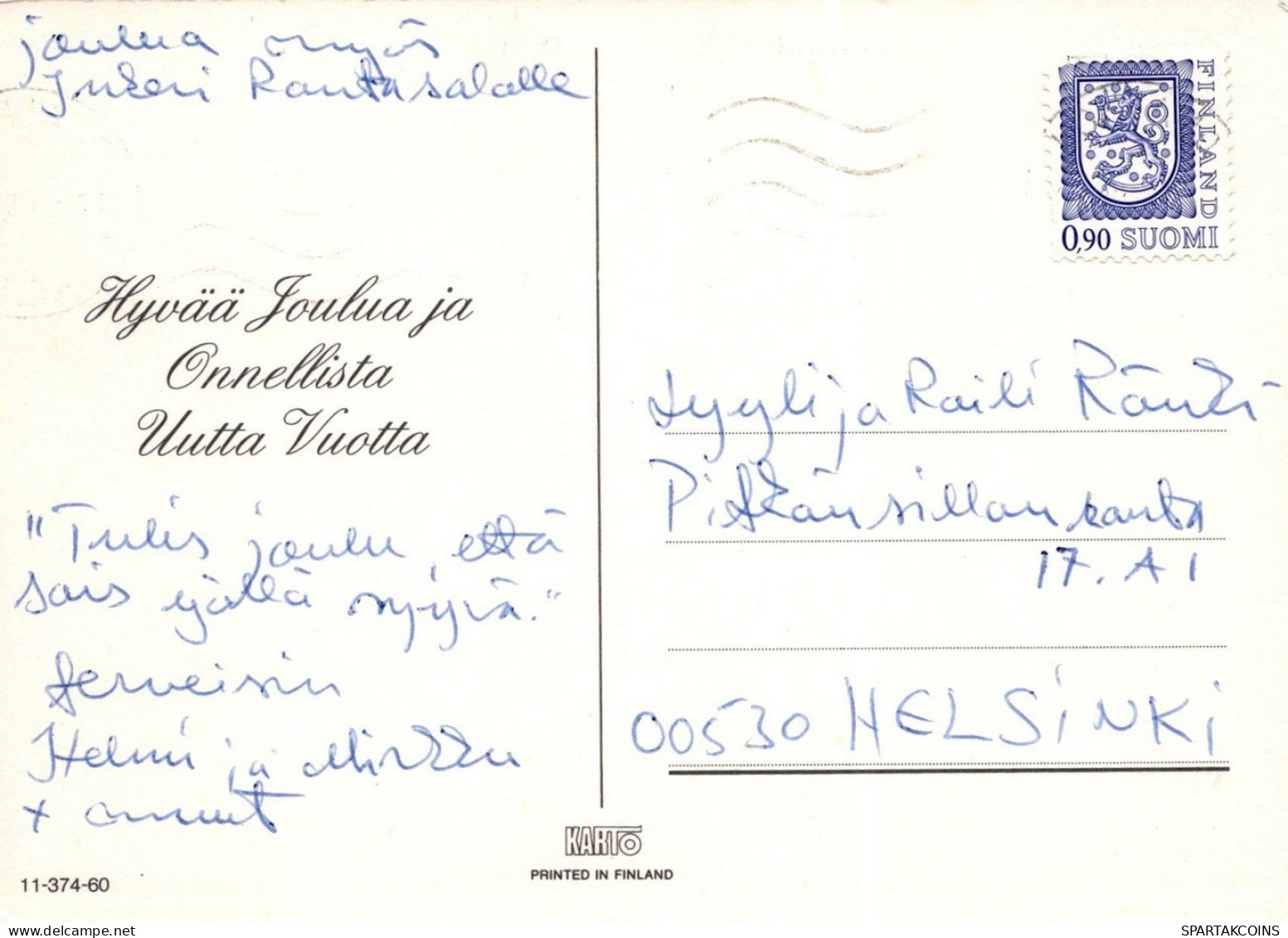 ÁNGEL NAVIDAD Vintage Tarjeta Postal CPSM #PAH380.A - Anges