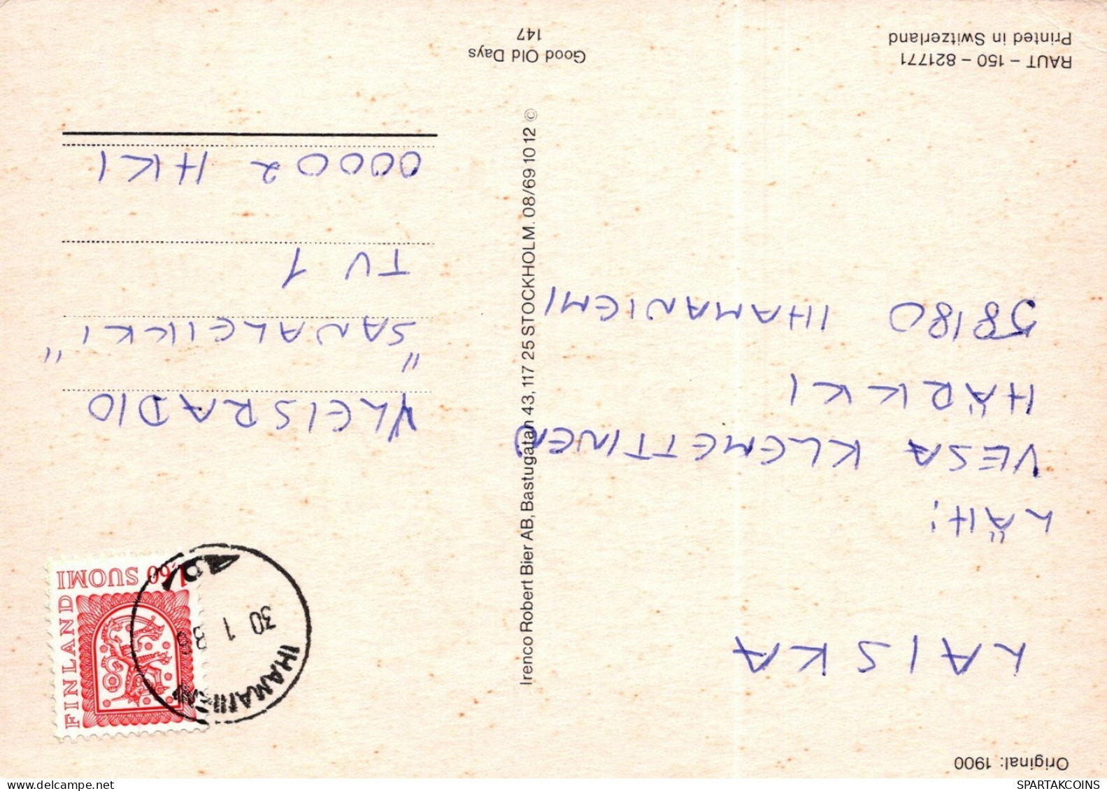ANGE NOËL Vintage Carte Postale CPSM #PAH280.A - Engel