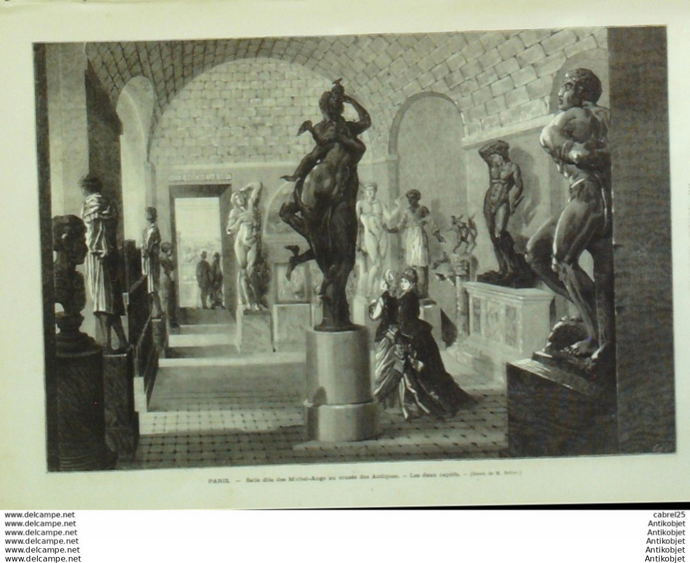 Le Monde Illustré 1875 N°963 Italie Florence Michel Ange Buonarotti Palazzo Veecchio Piazza Dei Signori Rome - 1850 - 1899