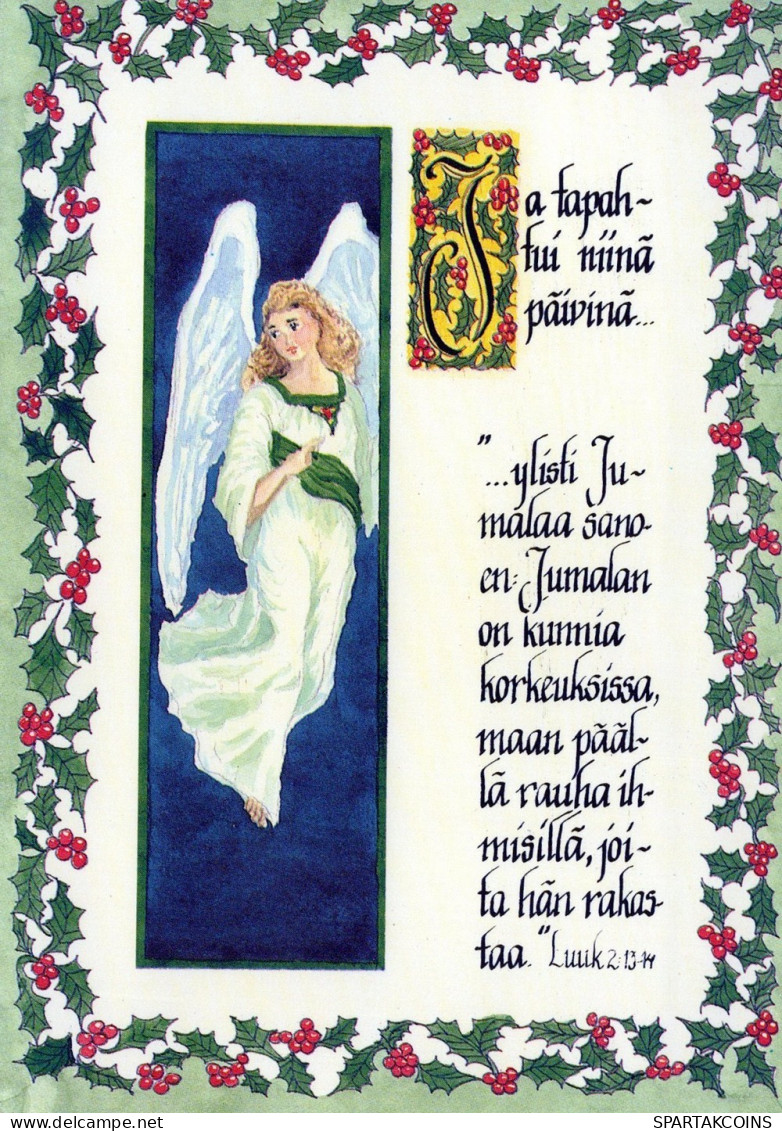 ANGEL CHRISTMAS Holidays Vintage Postcard CPSM #PAH245.A - Anges