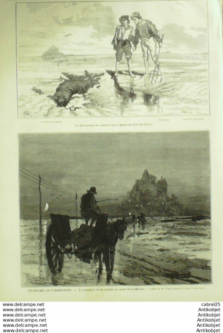 Le Monde illustré 1875 n°962 Italie Florence Herzégovie Mostar Autriche Jasenovac Mont St Michel (50) Pays Bas Atschin