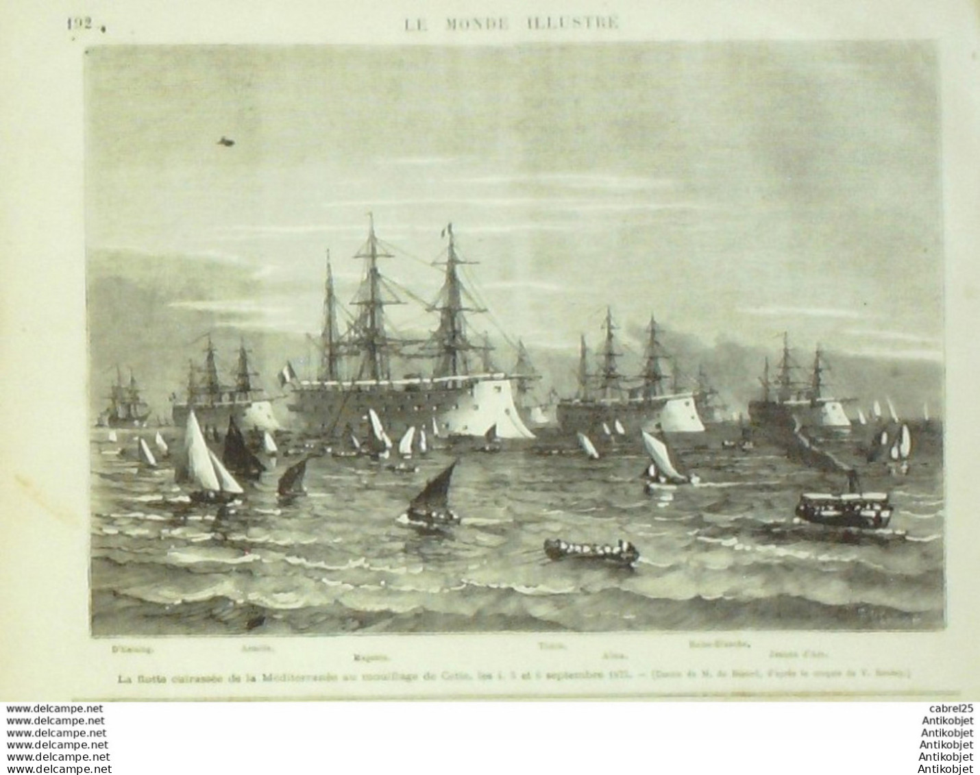 Le Monde illustré 1875 n°962 Italie Florence Herzégovie Mostar Autriche Jasenovac Mont St Michel (50) Pays Bas Atschin