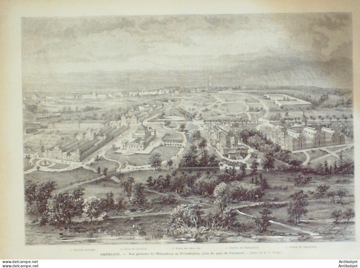 Le Monde Illustré 1875 N°968 Etats-Unis Philadelphie Fairmont Boulogne-Sur-Mer (62) - 1850 - 1899