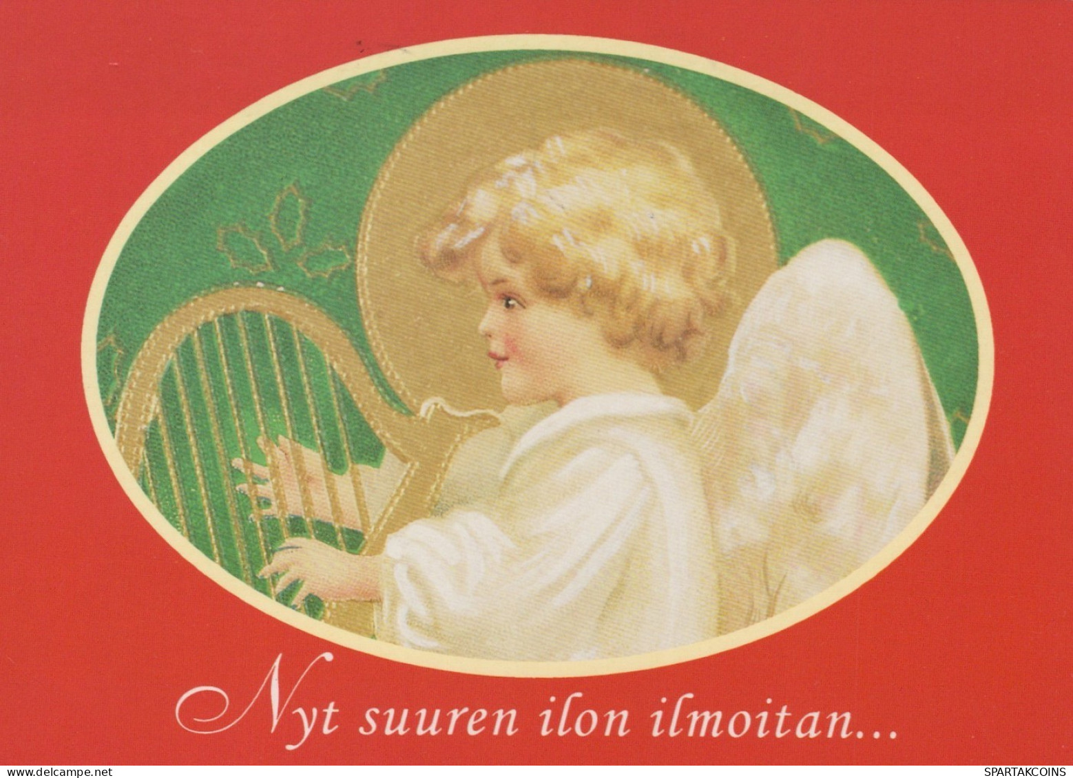 ENGEL WEIHNACHTSFERIEN Feiern & Feste Vintage Ansichtskarte Postkarte CPSM #PAH088.A - Anges