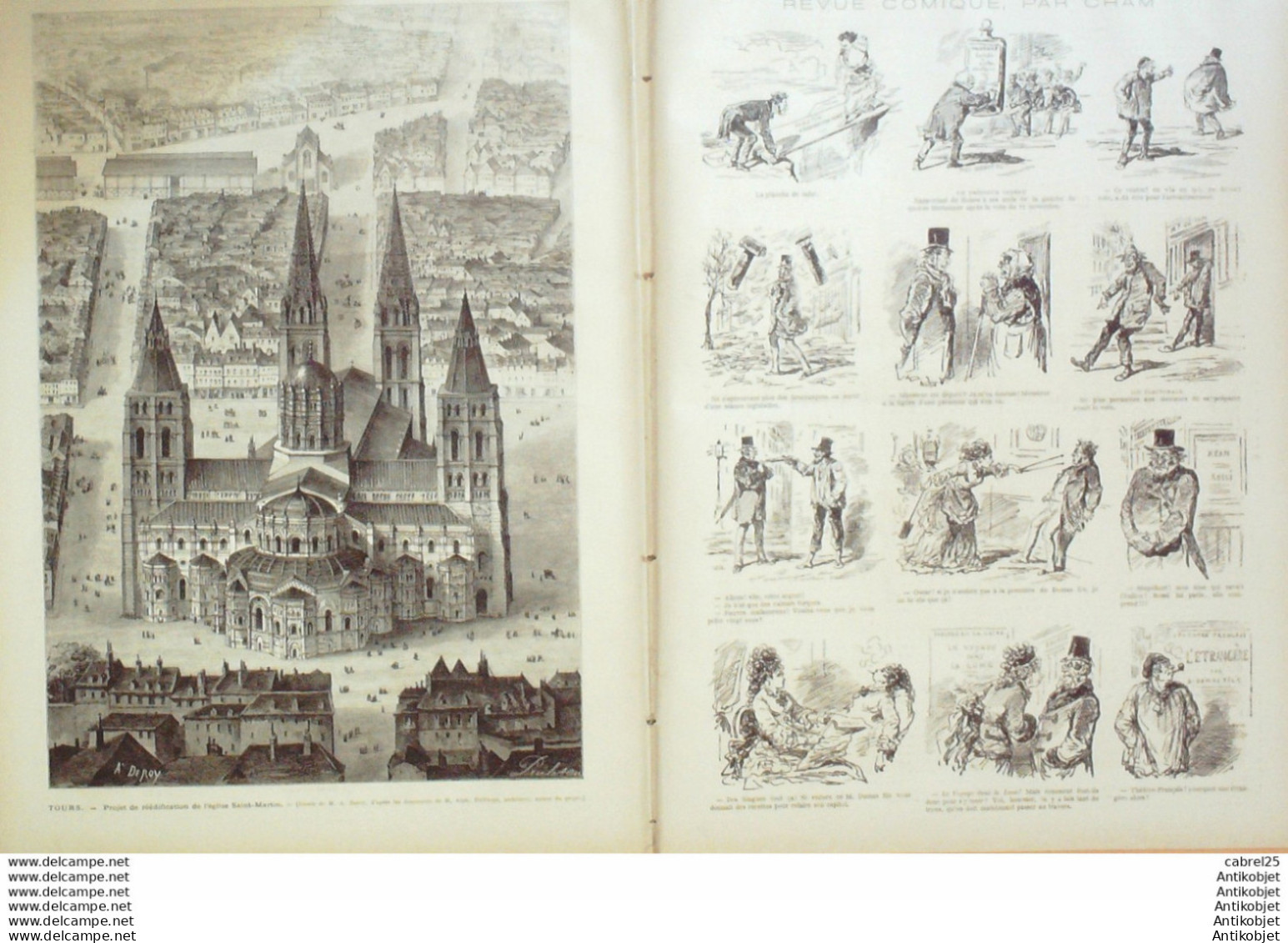 Le Monde Illustré 1875 N°972 Lyon (69) Le Havre (76) Toulon (83) La Victorieuse Inde Bombay Charmeur De Serpents Bichari - 1850 - 1899