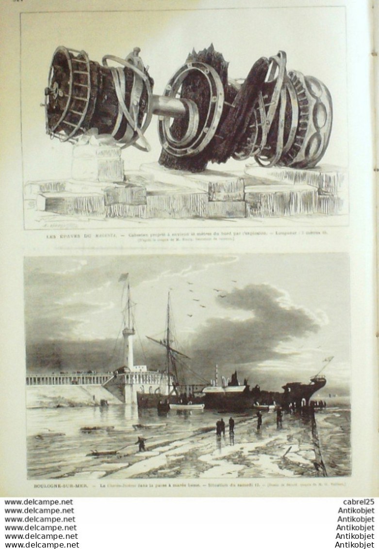 Le Monde Illustré 1875 N°971 Algérie Mascara Toulon (83) Boulogne (62) Charles Dickens St Etienne (42) Croatie Port Klec - 1850 - 1899