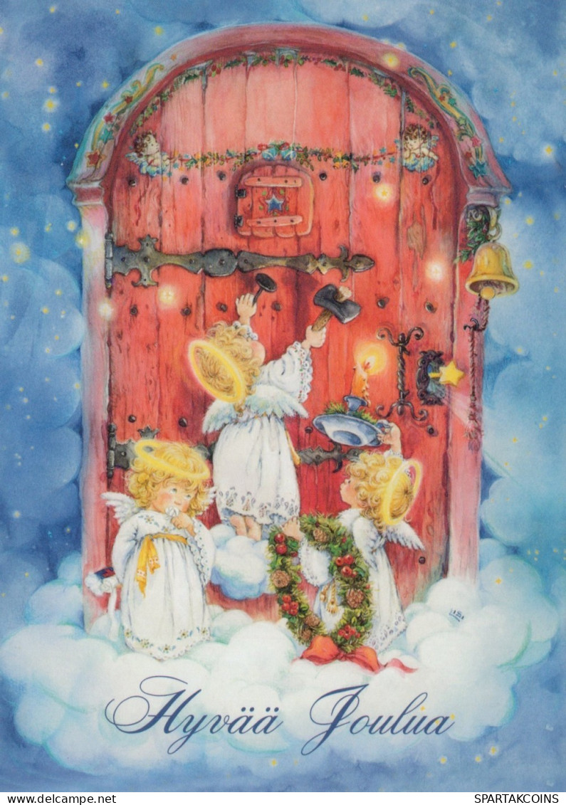 ANGEL CHRISTMAS Holidays Vintage Postcard CPSM #PAG958.A - Angels